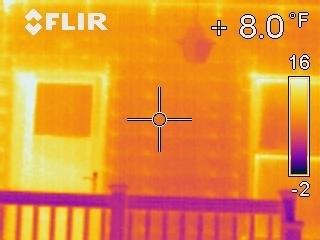 Infrared Thermal Image of Back Porch of REL