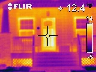 Infrared Image of Front of Neighbors House