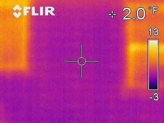 IR Image of West Side of REL with Windows